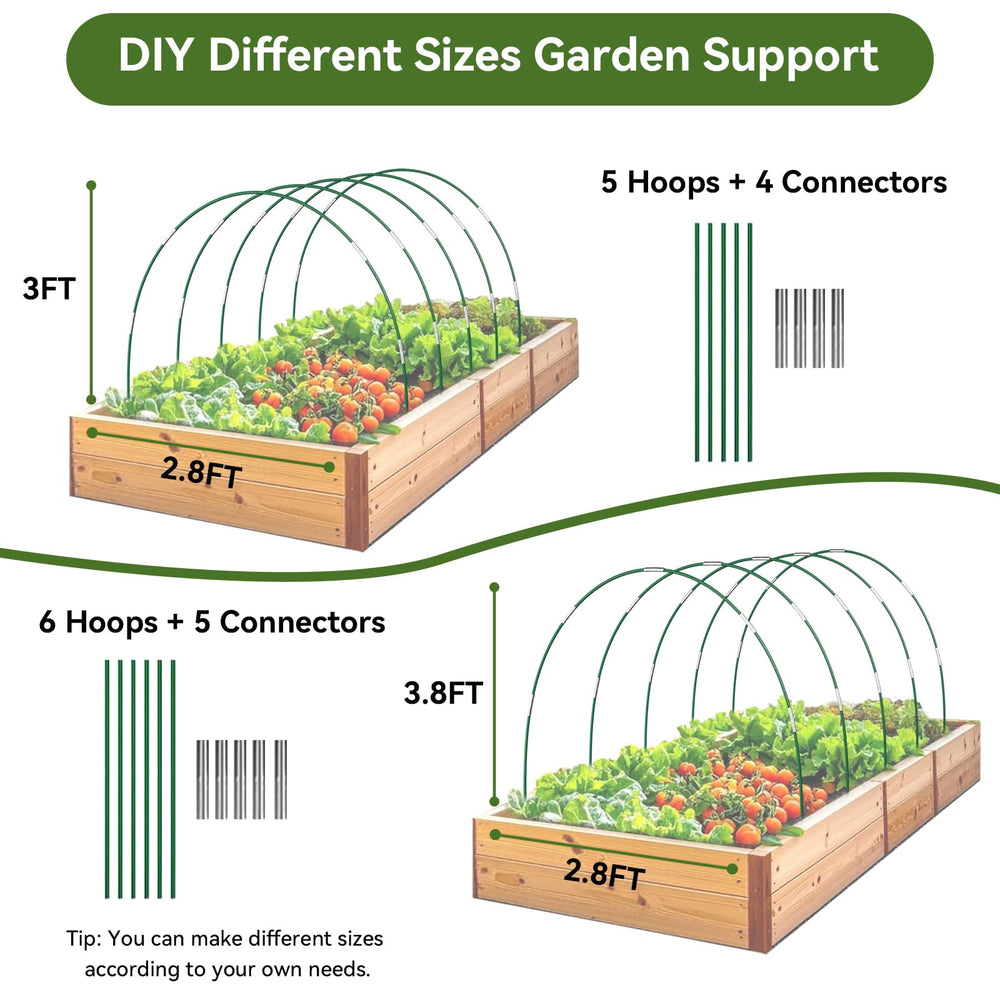 Monirsen garden scene with protected plants showing healthier, pest-free growth