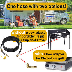 MONKEMON coiled 18ft rubber hose demonstrating flexible, weather-resistant reach benefit