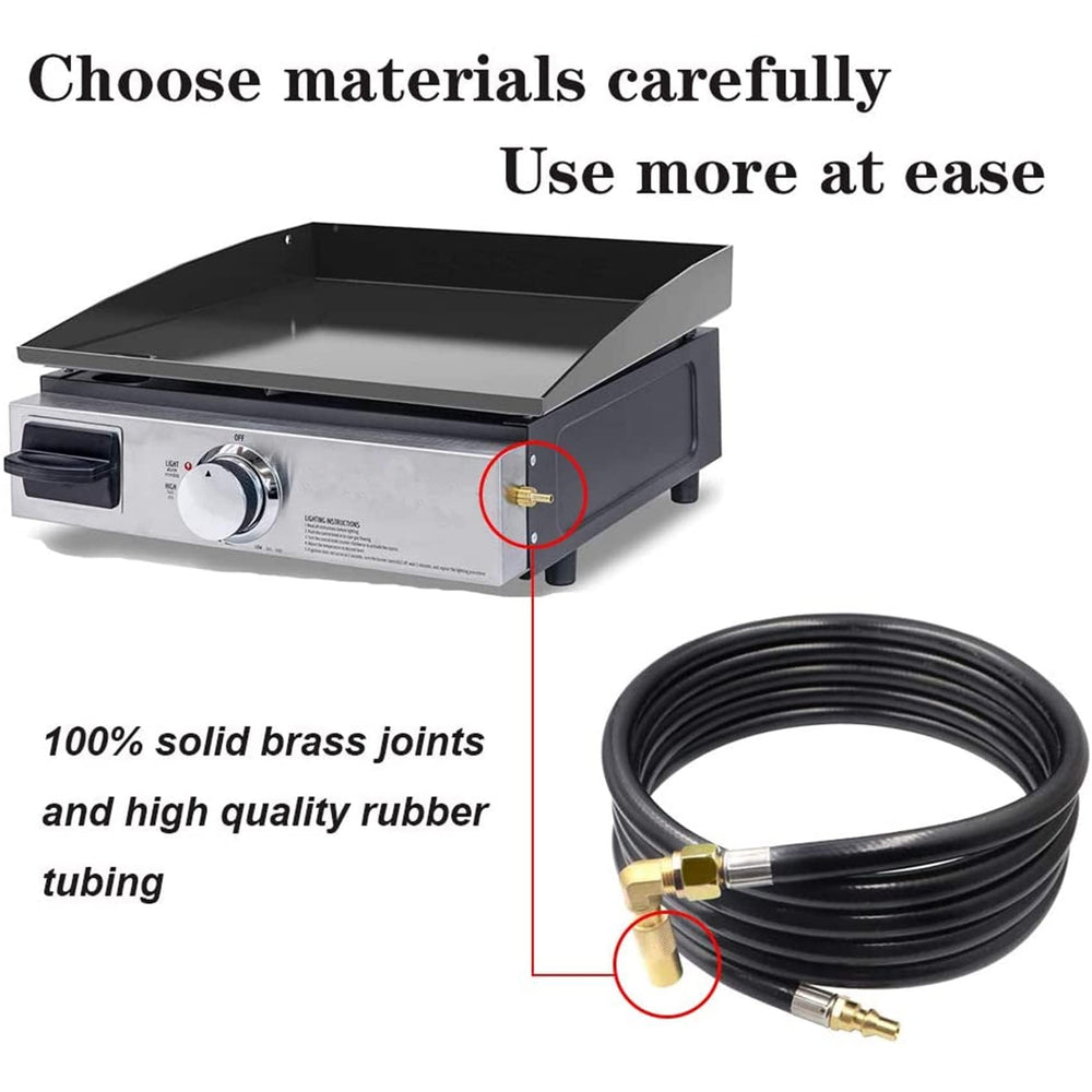MONKEMON elbow adapter removed revealing 3/8" flare for multi-grill compatibility benefit