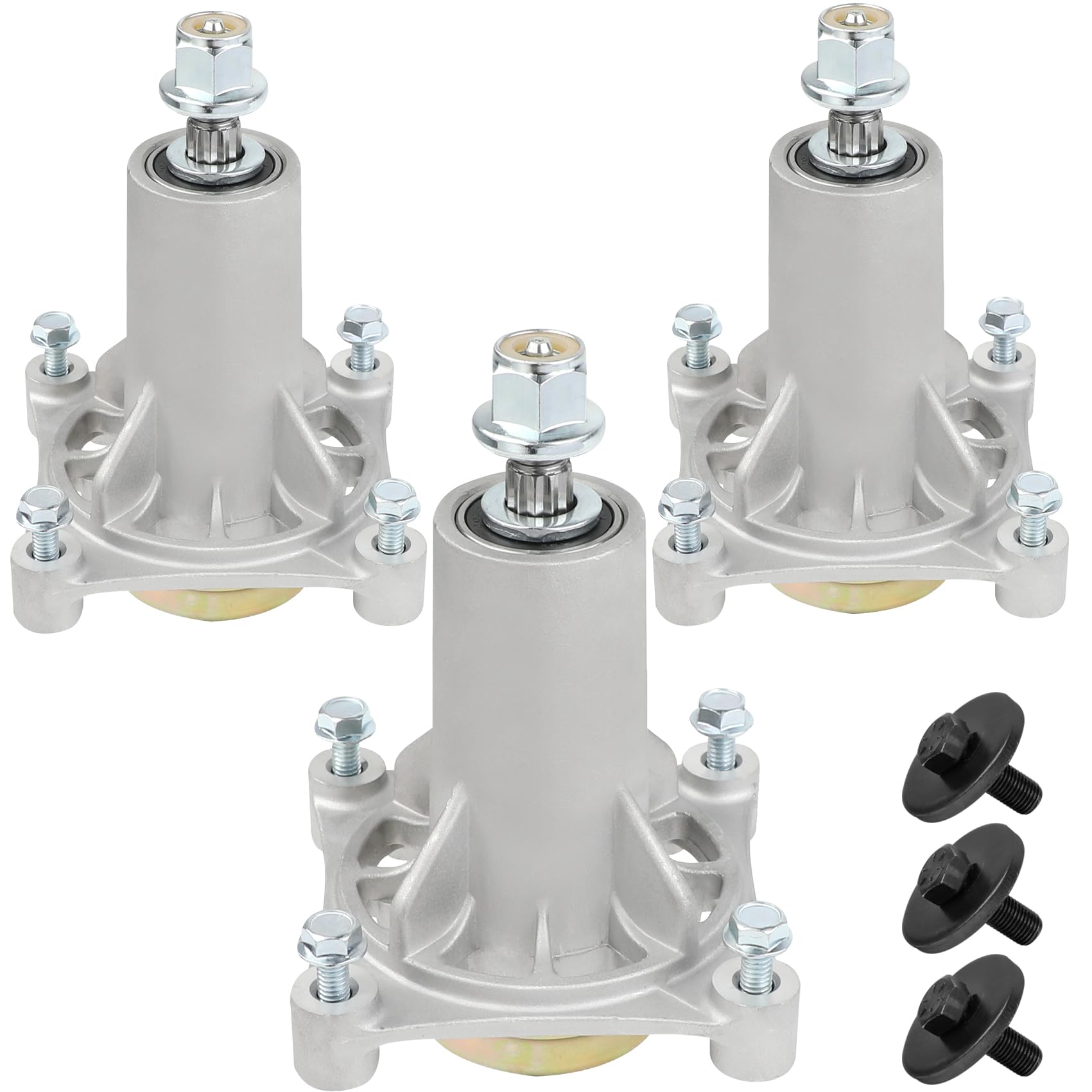 MONKEMON spindle front assembly showing hub and nut, durable replacement