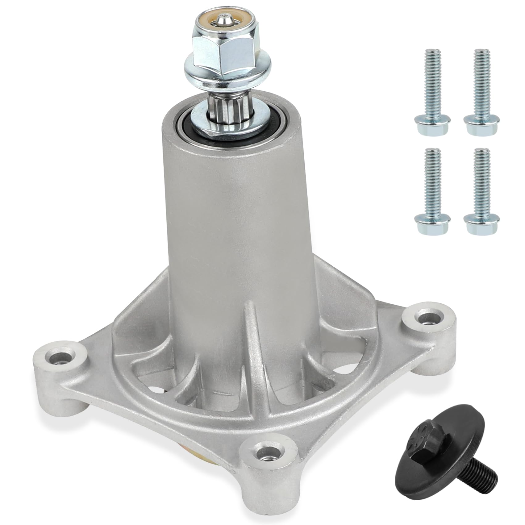 MONKEMON spindle on lawn tractor in backyard, reliable field-ready replacement