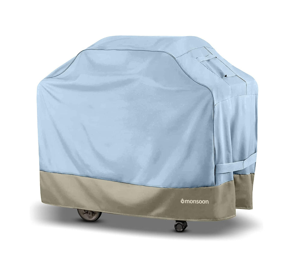Monsoon front view of 55 inch grill cover showing full protection and neat fit