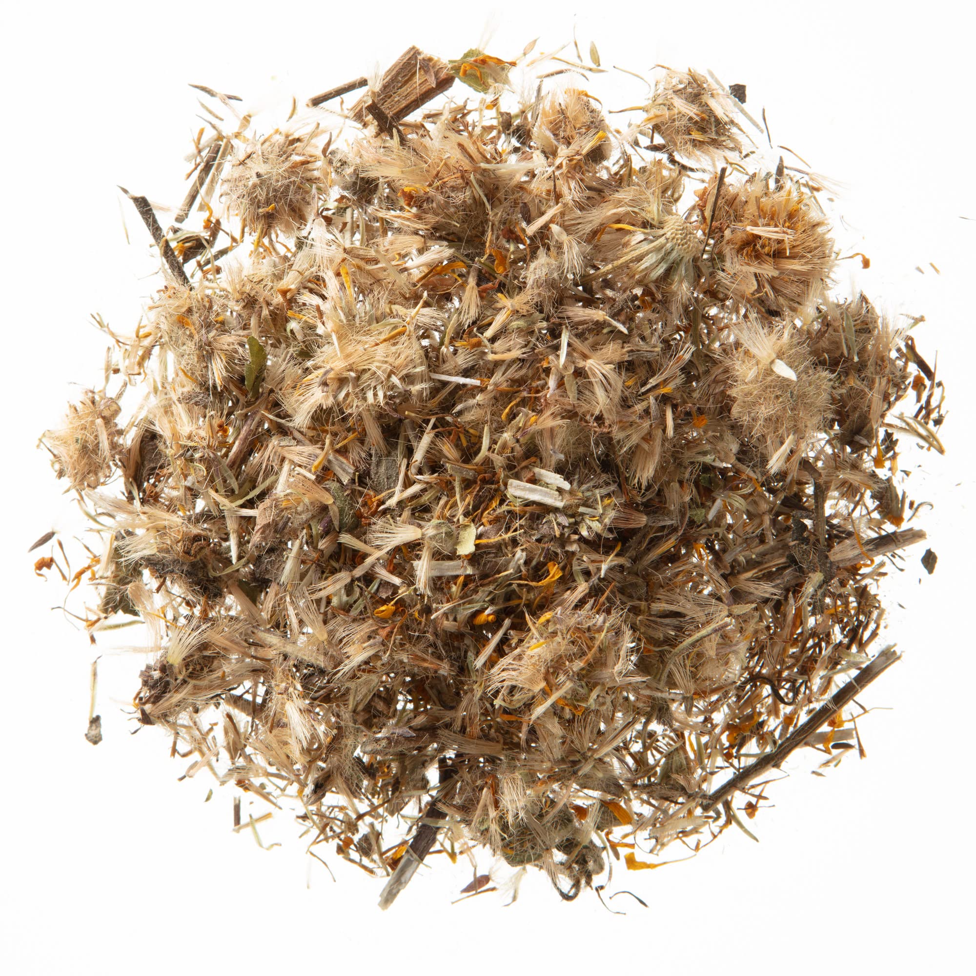 MONTEREY BAY HERB CO macro of golden arnica flower texture, shows quality and color