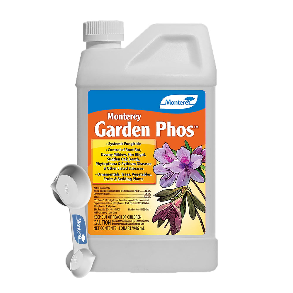 Monterey Garden Phos front label showing product name and usage benefits