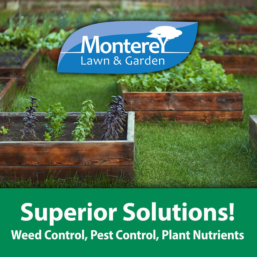 Monterey used in a raised bed garden demonstrating safe pest control