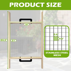 Montex close-up of 0.5-inch steel mesh highlighting precise filtration