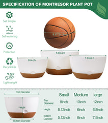 montresor mesh-style base detail improving aeration to keep roots healthy