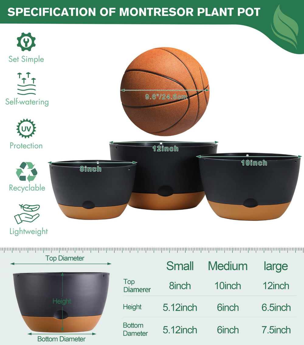 montresor mesh base and drainage aperture boosting root aeration