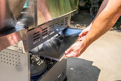 Monument Grills A110 grease collection channel for cleaner grilling