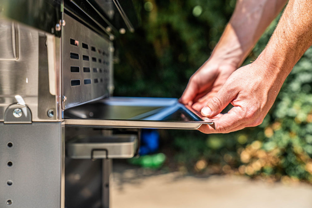 Monument Grills A110 in backyard setup improving grill maintenance