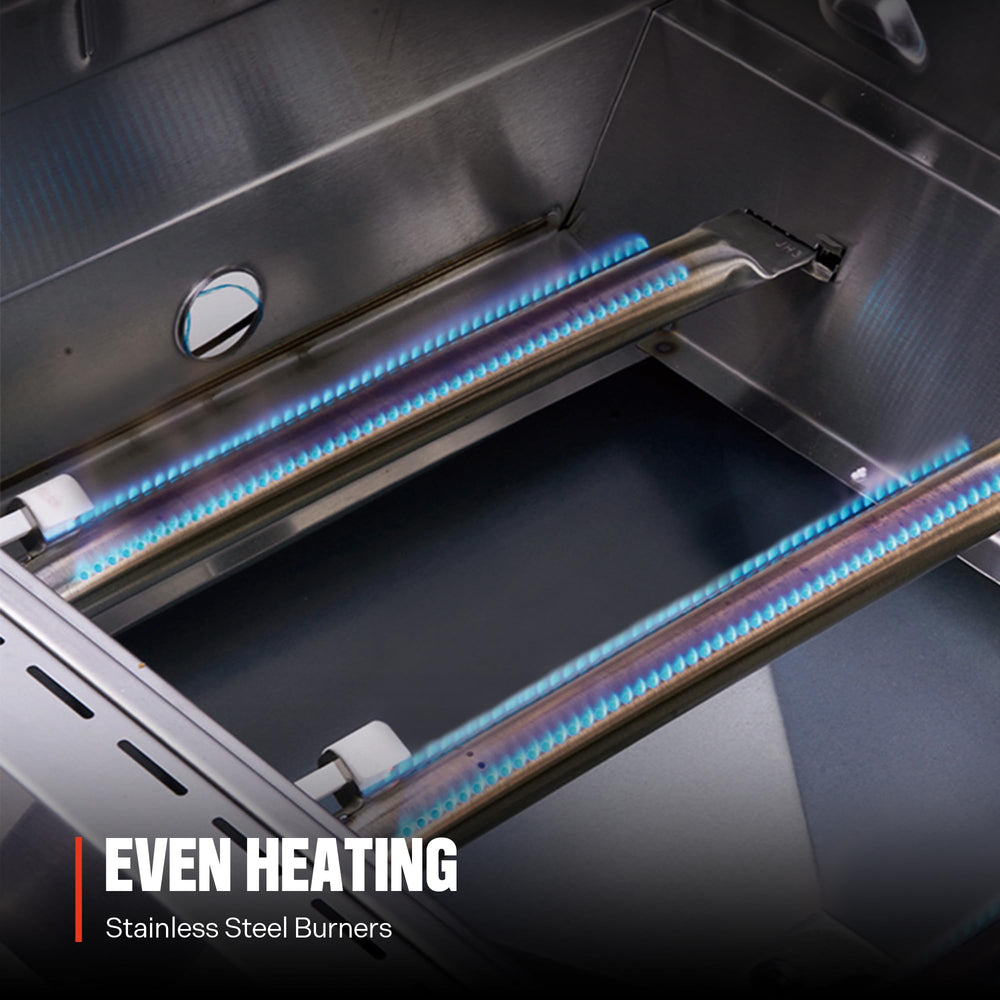 Monument Grills removable drip tray detail for quick cleanup and less post-cook maintenance