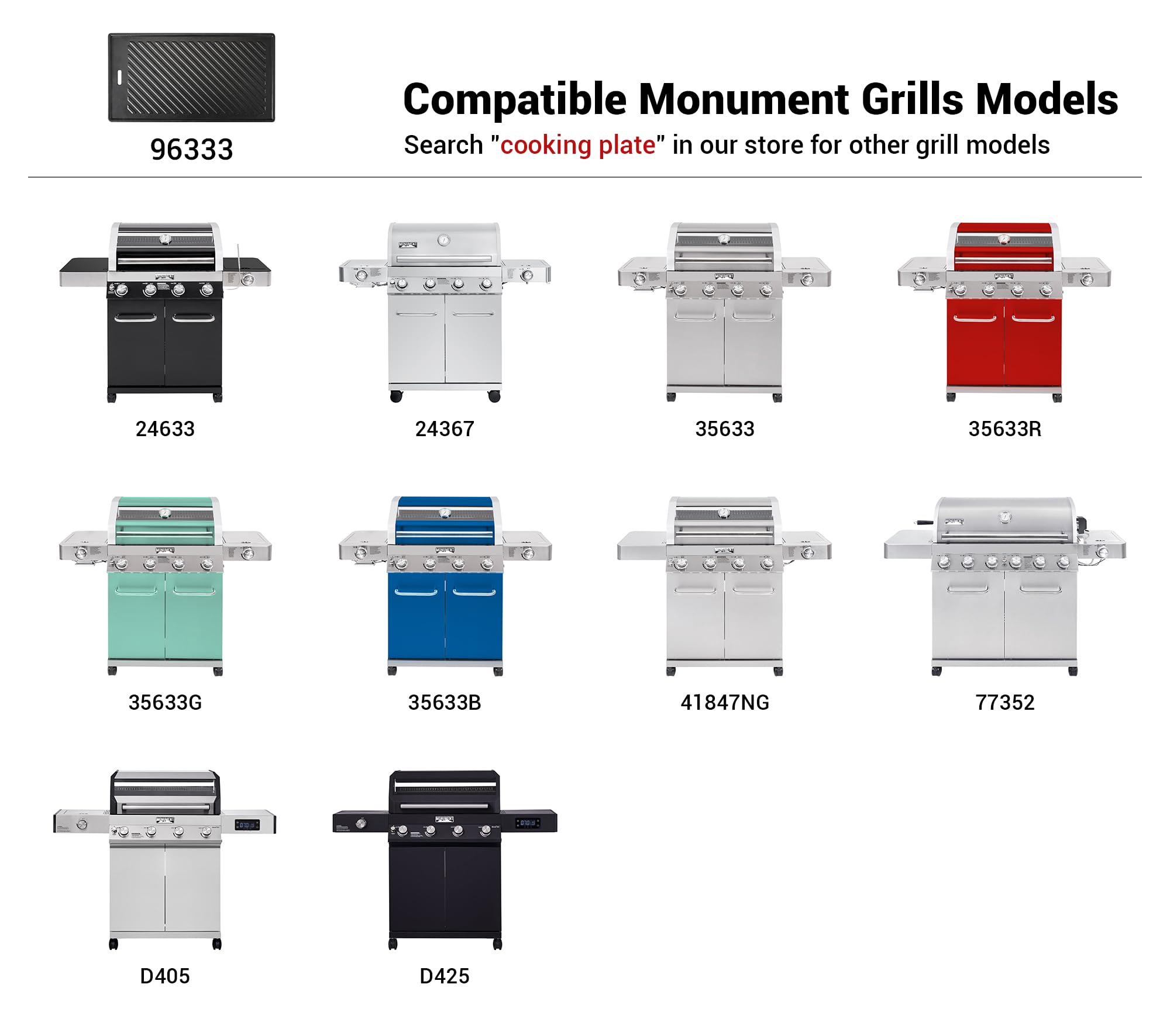 Monument Grills reverse textured surface highlighting sear-ready finish and heat retention