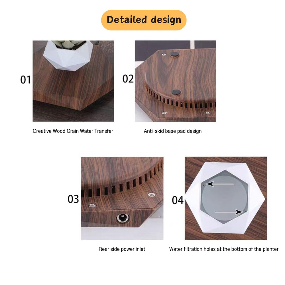 MOOCCI planter in use on desk creating a calming, eye-catching focal point