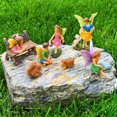 Close-up of a Mood Lab fairy figurine detail highlighting hand-painted finish and delicate features