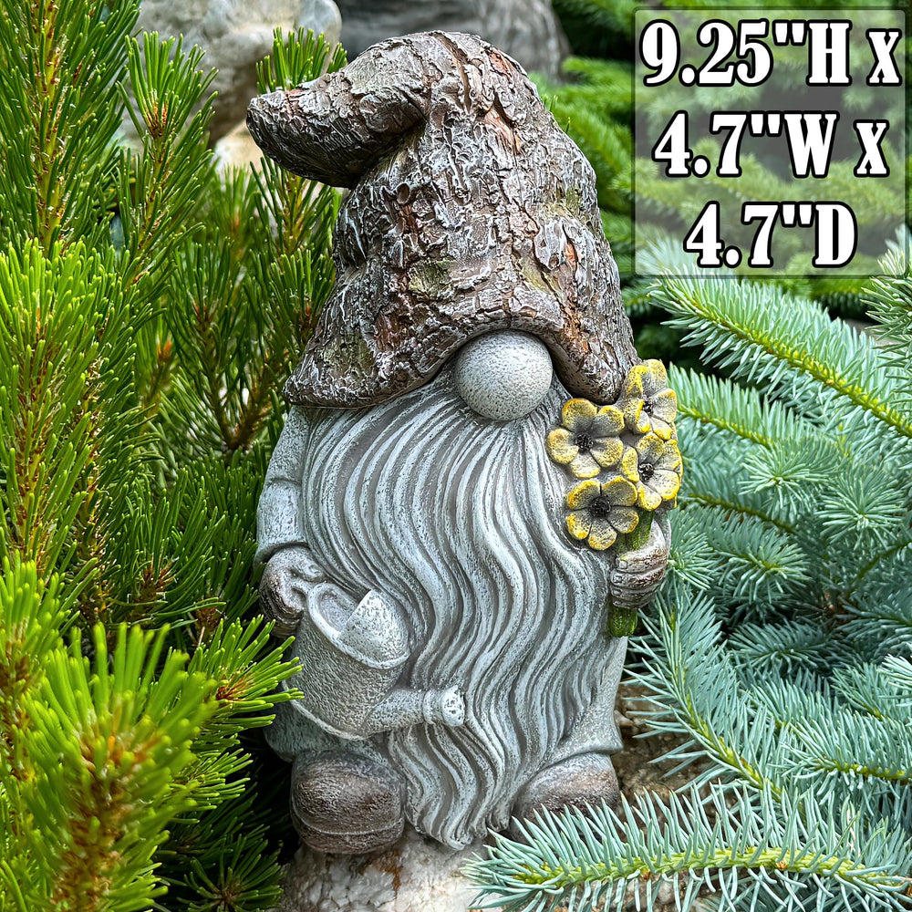 Mood Lab gnome side profile demonstrating stable outdoor display