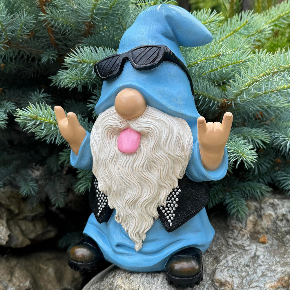 Mood Lab gnome beside a ruler showing 9.25 inch size for scale