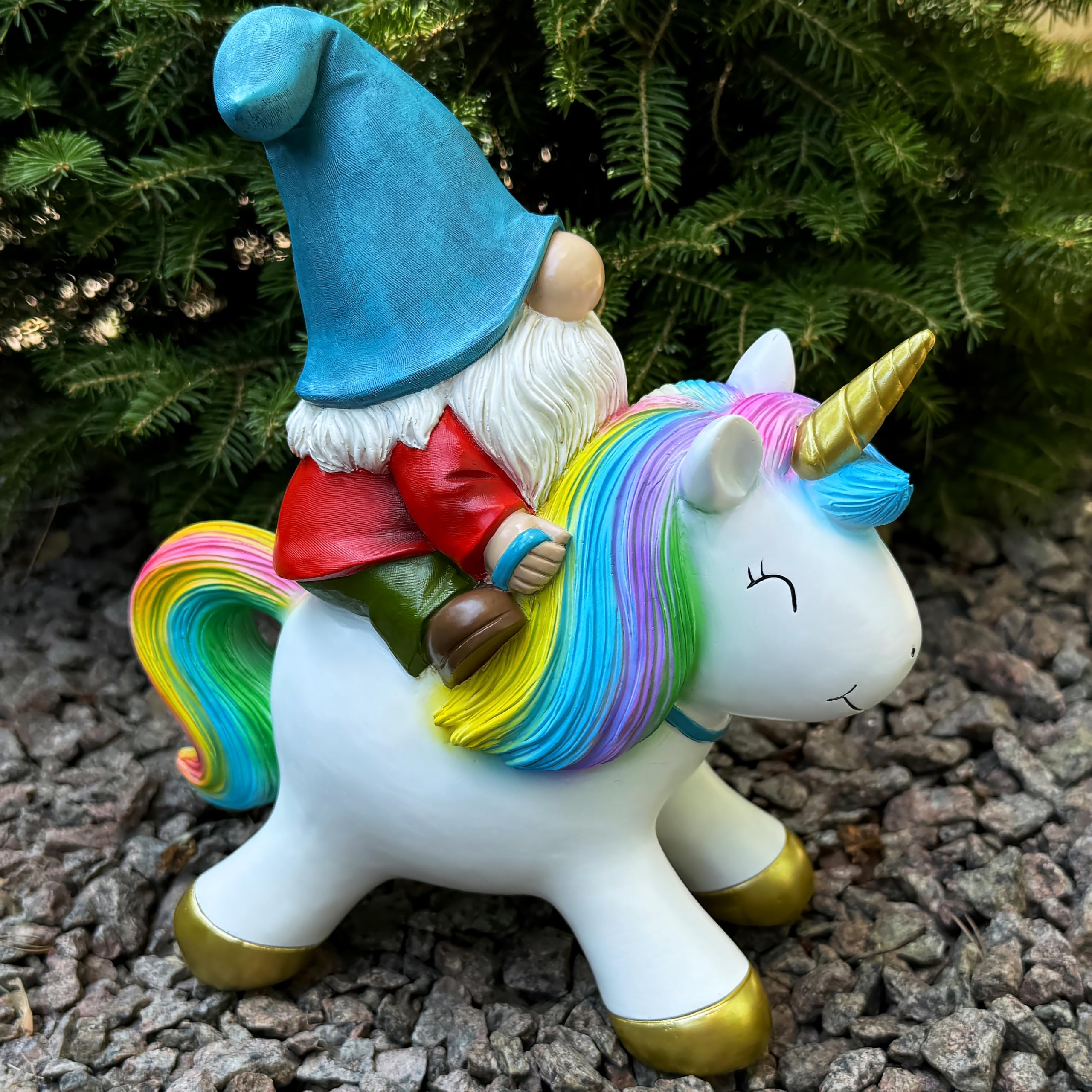 Mood Lab figurine on patio table demonstrates outdoor decorative use