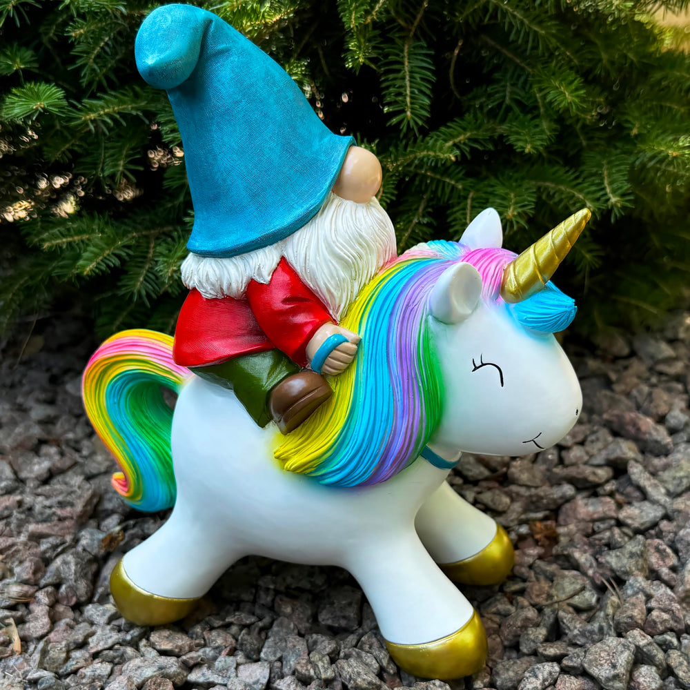Mood Lab figurine on patio table demonstrates outdoor decorative use