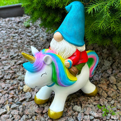 Mood Lab gnome with ruler shows 8.3-inch height for size clarity
