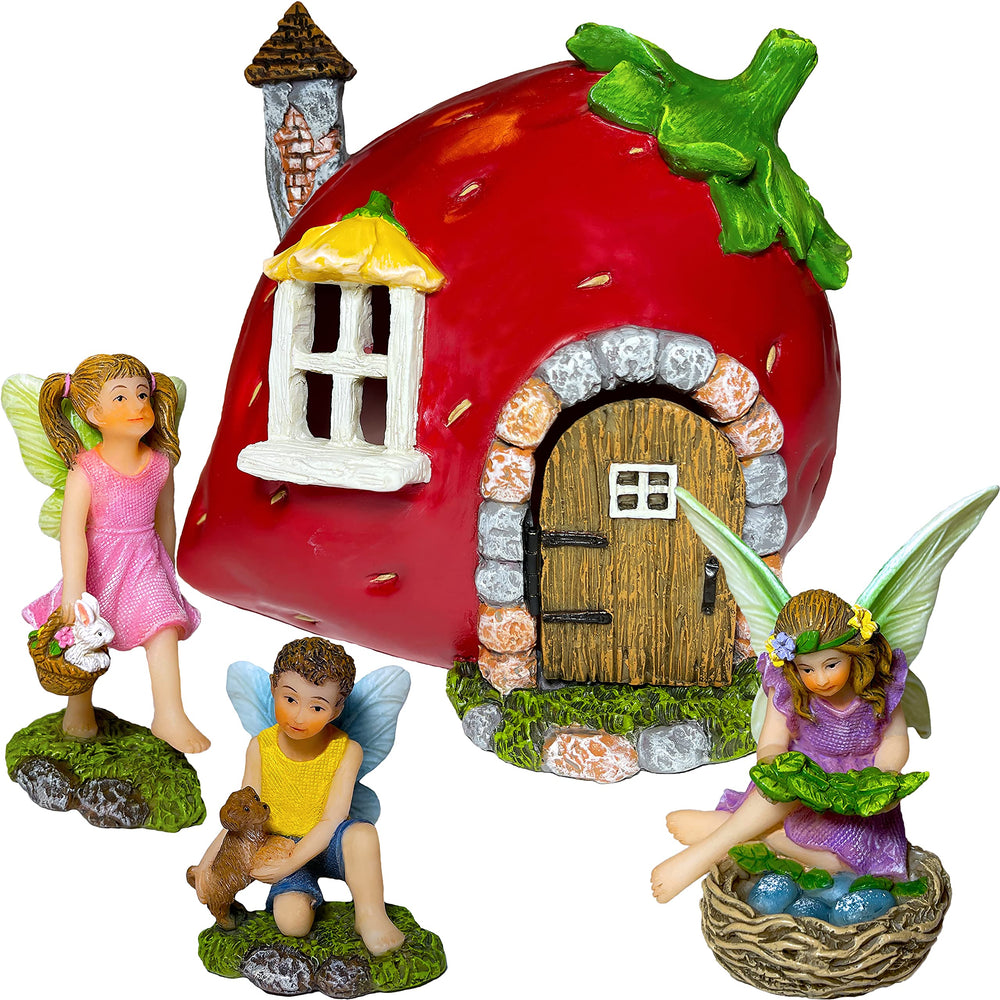 Mood Lab strawberry house front view adding instant focal charm