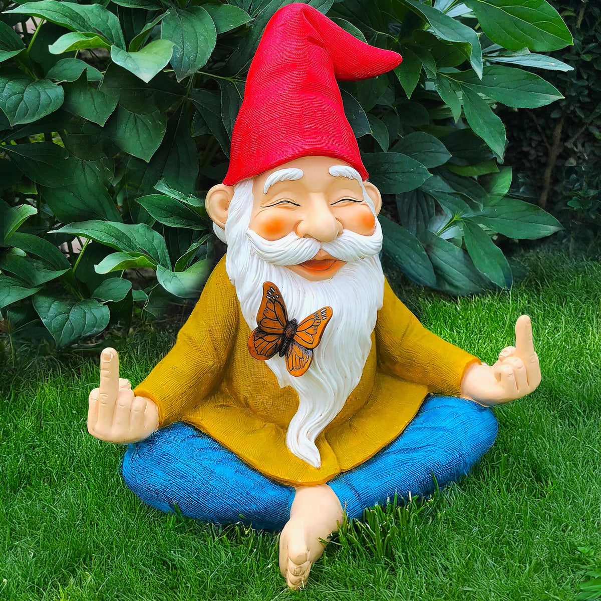 Mood Lab gnome front view showing playful relaxed pose and vibrant colors