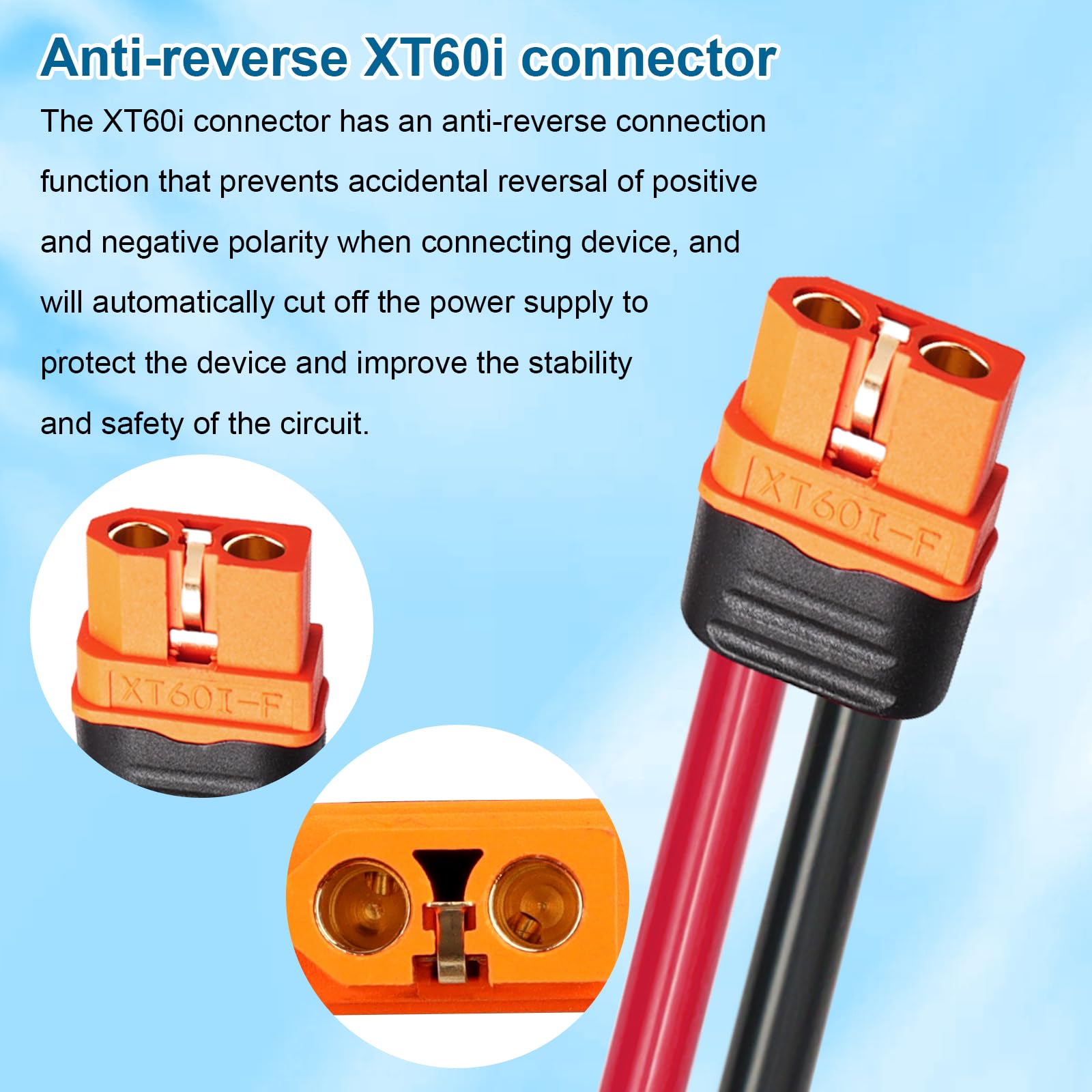 MOOKEERF close-up of 10AWG tinned copper strands for low resistance and better conductivity