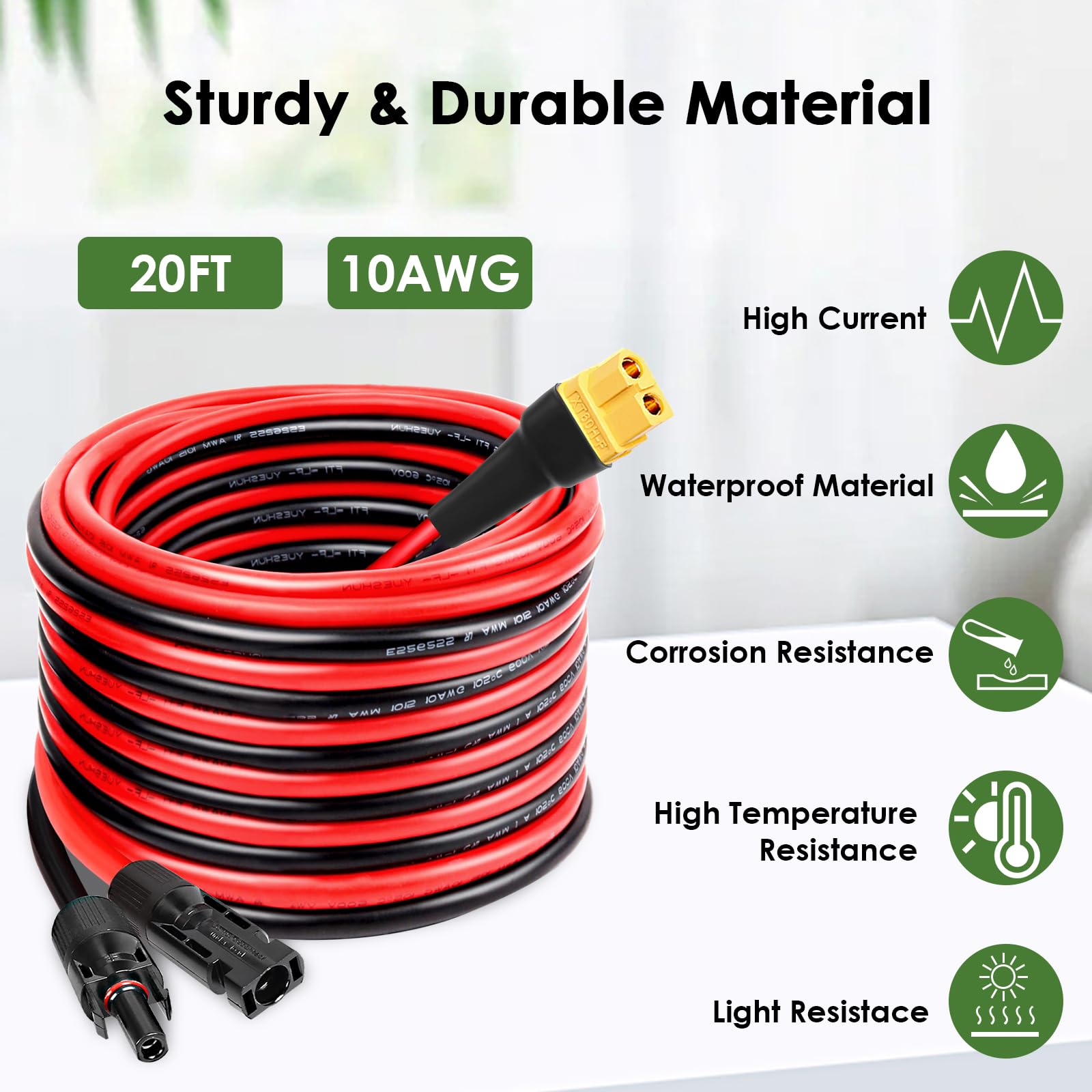 MOOKEERF cable bent to show flexible jacket for easy routing and storage
