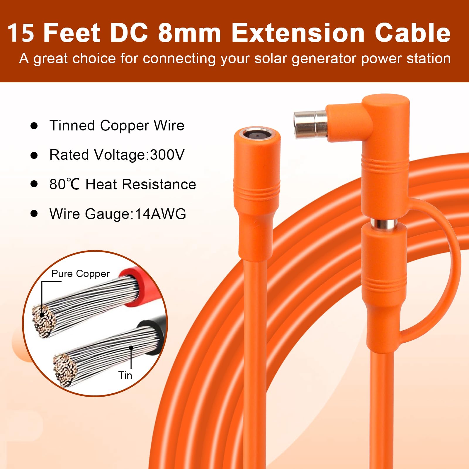 MOOKEERF DC7909 to DC8020 adapter demonstrating compatibility with Jackery ports