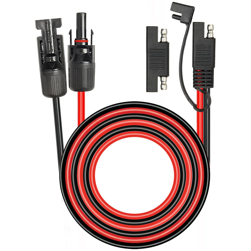 MOOKEERF front packaging displaying 20ft 10AWG solar extension kit benefits