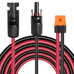 MOOKEERF front view of 10ft 10AWG cable showing durable connectors and benefit reliable connection