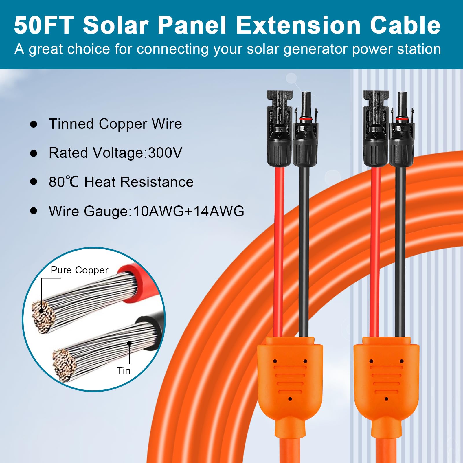 MOOKEERF cable routed on an RV rooftop demonstrating durable outdoor use