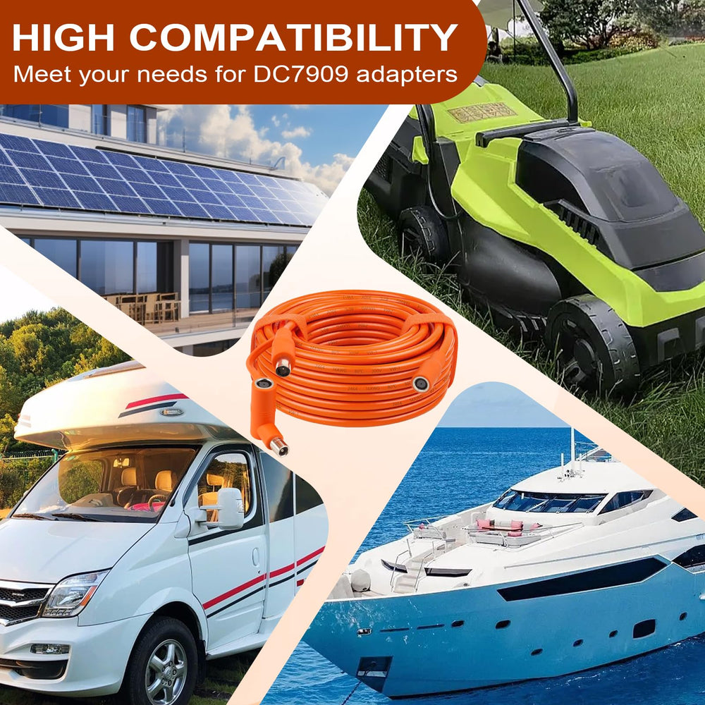 MOOKEERF cable in campsite solar setup showing outdoor durability benefit