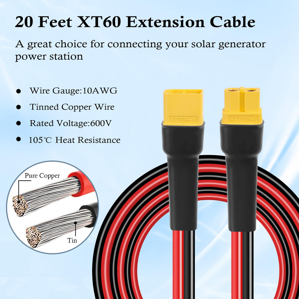 MOOKEERF XT60 cable jacket detail highlighting durable PVC-nylon insulation for outdoor use