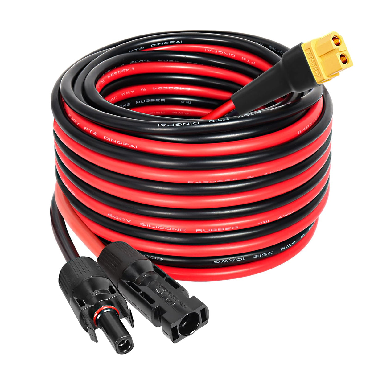 MOOKEERF front XT60 connector close-up showing secure fit and reliable transfer