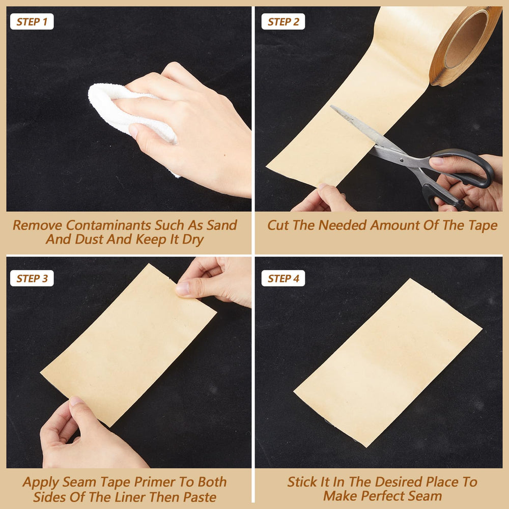 Mooliwe rolled tape beside ruler showing 25 foot length advantage