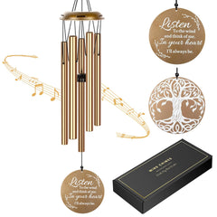 Mooncraftlogy front view of full 39-inch chime showing elegant design and lasting tribute