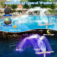 Mooroer dual fountain heads rotated 360 degrees benefit: customizable spray direction