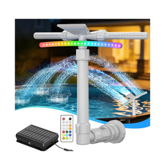Mooroer front view of fountain showing stable base and compact profile benefit: secure install