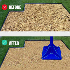 Moosefield tamper in use on garden gravel showing effective compaction and time-saving benefit