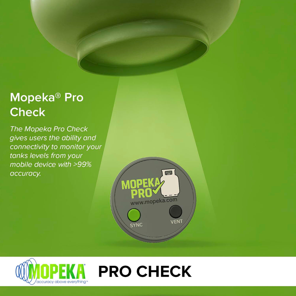 Mopeka Pro Check side mount detail demonstrating magnetic grip and secure attachment