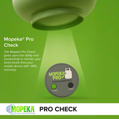 Mopeka Pro Check side mount detail demonstrating magnetic grip and secure attachment