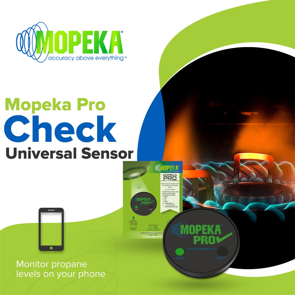 Close-up of Mopeka Pro Check underside profile highlighting strong magnets for reliable attachment