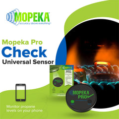 Close-up of Mopeka Pro Check underside profile highlighting strong magnets for reliable attachment