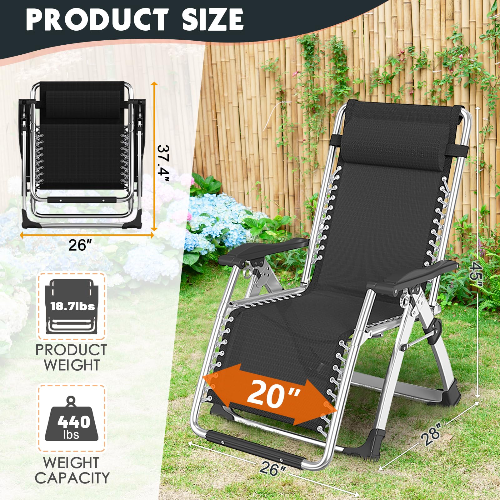 MOPHOTO folded chair compact for transport and convenient storage