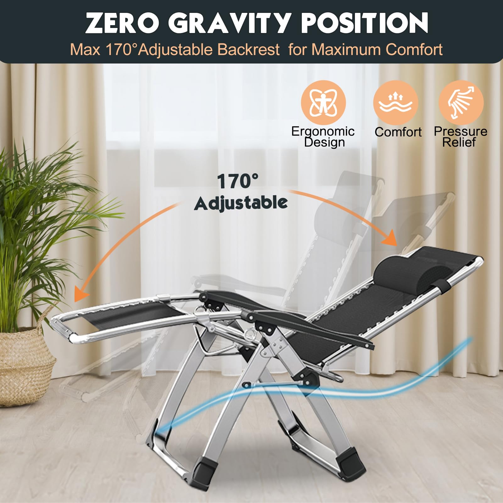 MOPHOTO locking mechanism and steel frame detail for stable positions