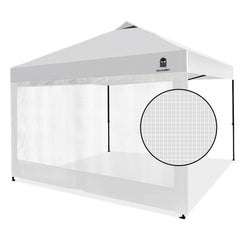 MordenApe front view of full mesh sidewall showing clean coverage and insect protection