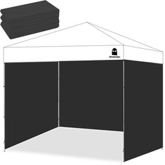 MordenApe front view of three packed sidewalls showing compact storage and quick setup benefit