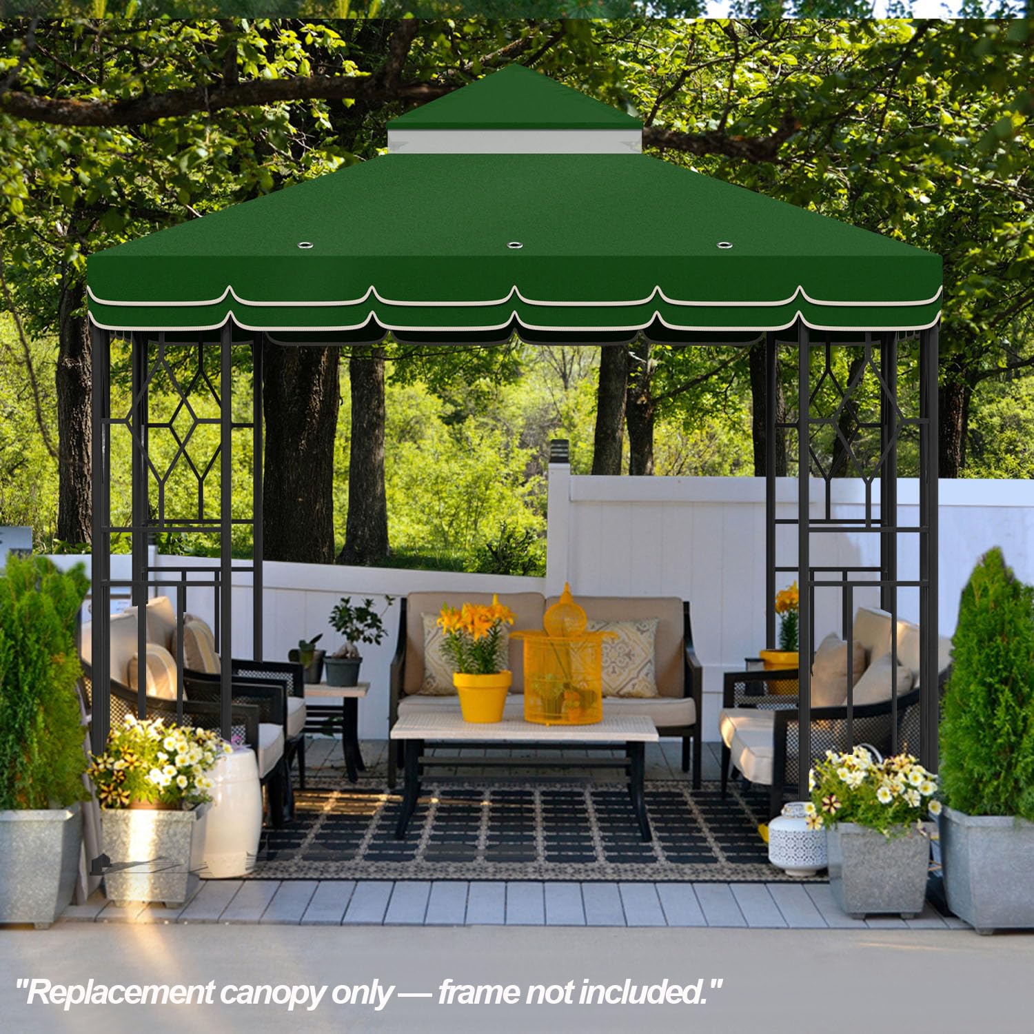 Morikoro canopy in use over patio barbecue showing comfort and smoke ventilation benefit