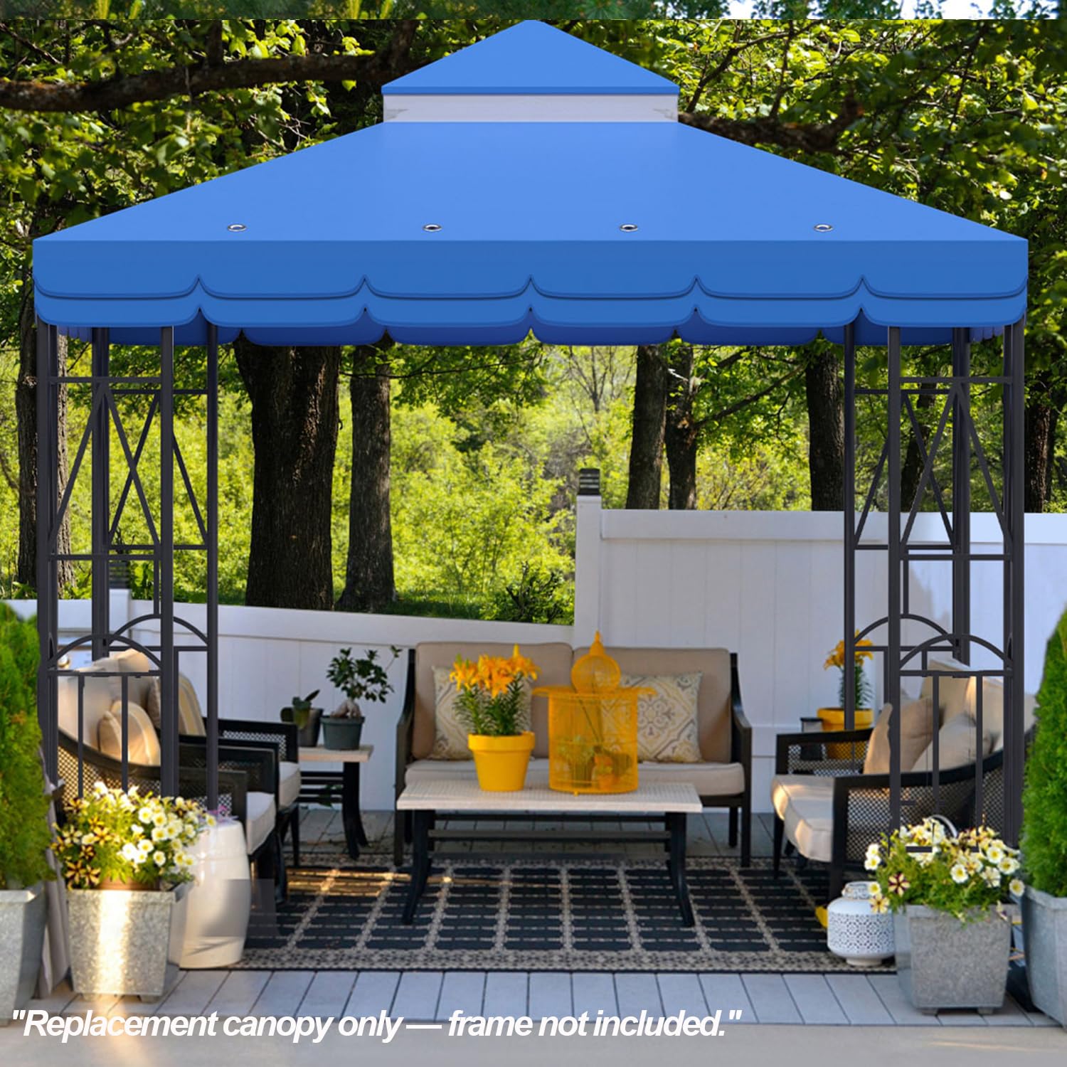 Morikoro lifestyle backyard setup showing upgraded patio atmosphere and comfort