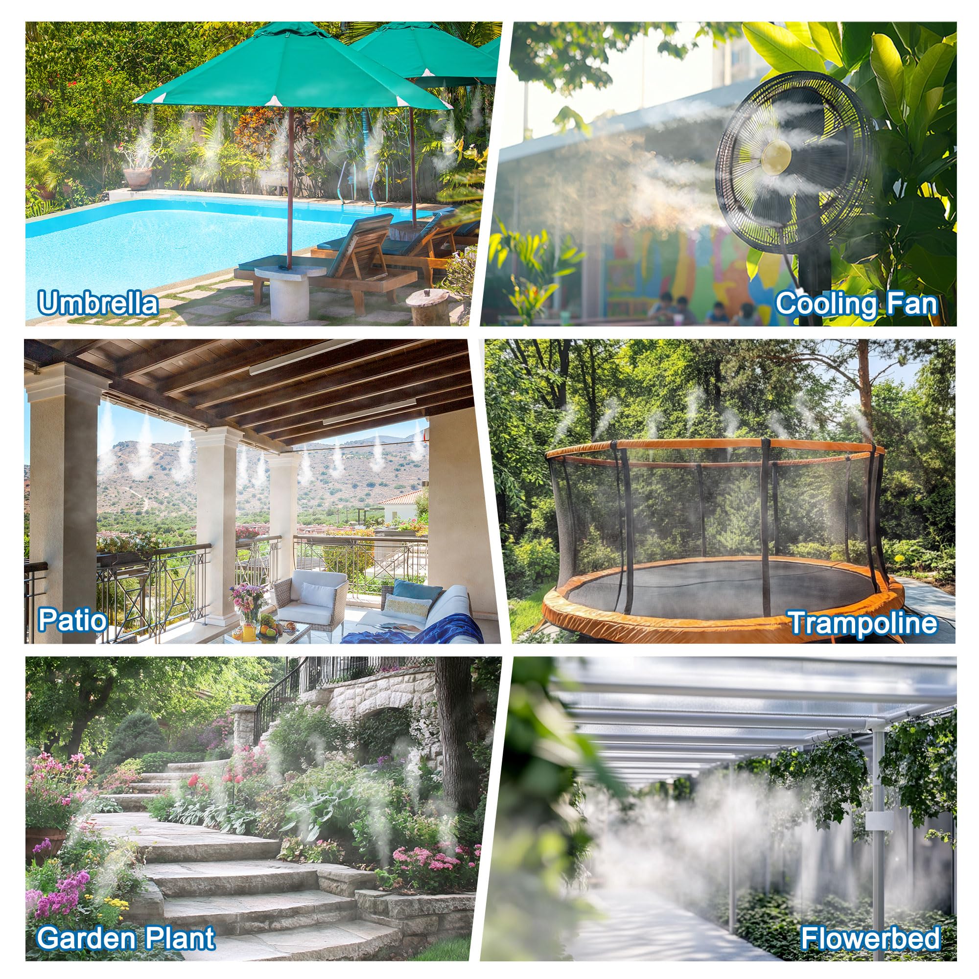 Mornajina misting lines in greenhouse providing even humidity and plant-friendly spray